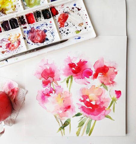 Pink peony bouquet